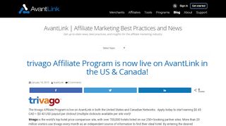 
                            7. trivago Affiliate Program is now live on AvantLink in the US ... - Trivago Affiliate Portal