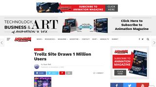 
                            3. Trollz Site Draws 1 Million Users | Animation Magazine - Trollz World Sign Up