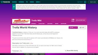 
                            1. Trollz World History | Welcome to the Trollz World Wiki | Fandom - Trollz World Sign Up