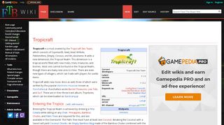 
                            3. Tropicraft - Official Feed The Beast Wiki - FTB Wiki - Gamepedia - Tropicraft Portal