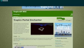 
                            2. Tropics Portal Enchanter | Tropicraft Wiki | FANDOM powered by Wikia - Tropicraft Portal
