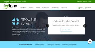 
                            6. Trouble Paying - MyFedLoan - Fedloan Servicing Account Portal