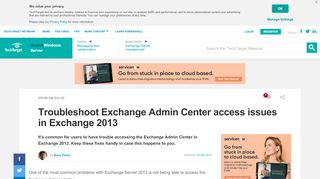 
                            8. Troubleshoot Exchange Admin Center access issues in ... - Exchange 2016 Admin Center Cannot Portal