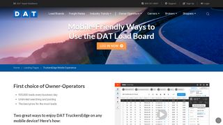 
                            6. TruckersEdge Mobile Experience - DAT - Www Truckersedge Net Portal