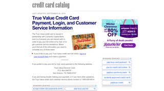 
                            8. True Value Credit Card Payment, Login, and Customer ... - True Value Credit Card Portal