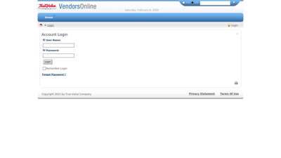 
                            9. True Value - Vendors Online Login