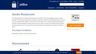 
TrueBlue Shopping : Darden Restaurants - earn points with ...  
