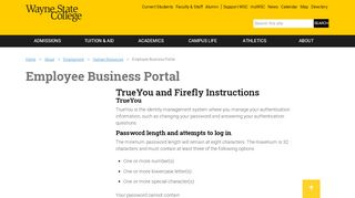 
TrueYou and Firefly Instructions | Employee Business Portal | Wayne ...

