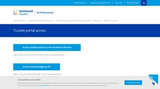 
                            4. Trustee portal access - For Professionals | Northwell Health - Northwell Health Intranet Portal