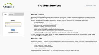 
                            2. Trustee Services - Altisource - Altisource Login