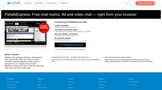 
                            6. Try Paltalk Express - Access free chat rooms, IM and video ...