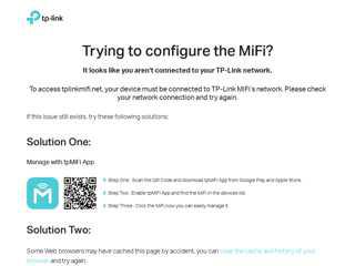 
                            5. Trying to configure the MiFi? | TP-Link
