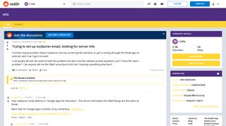 
                            7. Trying to set up mylaurier email, looking for server info : wlu ... - My Laurier Email Portal Google