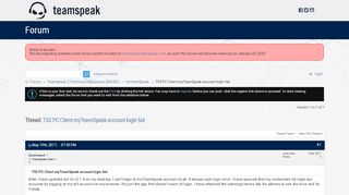 
TS3 PC Client myTeamSpeak account login fail - Teamspeak Forum  
