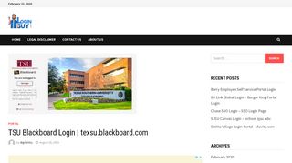 
TSU Blackboard Login | texsu.blackboard.com - Loginguy.com
