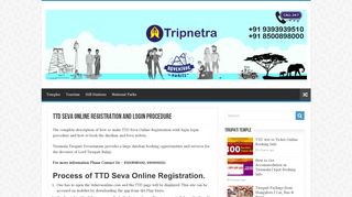 
                            7. TTD Seva Online Registration and Login Procedure - Tripnetra - Ttd Seva Online Booking Portal