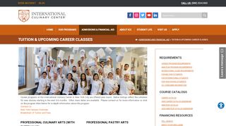 
                            7. Tuition & Upcoming Career Classes - International Culinary ... - International Culinary Center Student Portal