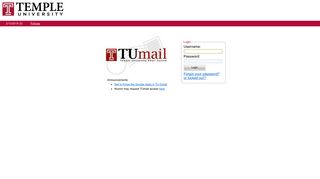 
                            10. TUmail - Temple University - Temple Student Portal