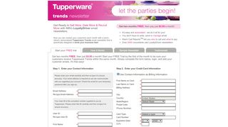 
                            3. Tupperware Trends - Party Pulse - Sign-Up - IMN - Tupperware Trends Portal