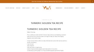 
                            8. Turmeric Golden Tea Recipe — Vancouver Wellness Studio - Golden Tea Portal