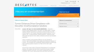 
                            8. Turners Enhances Driver Compliance with Descartes ... - Turners Soham Portal