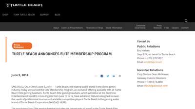 
Turtle Beach Announces Elite Membership Program | Turtle ...
