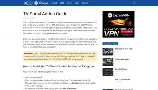 
                            3. TV Portal Addon Guide - Kodi Reviews - Tv Portal Kodi