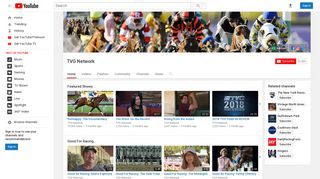
                            9. TVG Network - YouTube - Tvg Racing Portal