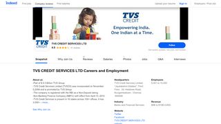 
                            7. TVS CREDIT SERVICES LTD Careers and Employment ... - Tvs Credit Employee Portal