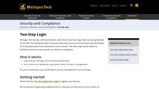 
                            7. Two-Step Login | Michigan Tech Information Technology - Mtu Canvas Portal