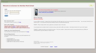 
                            2. txConnect for Meridian World School - txConnect : Login - Meridian School Parent Portal