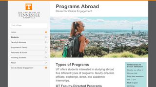 
                            5. Types of Programs | Programs Abroad - Utk Study Abroad Portal