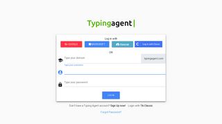 
                            2. Typing Agent: Login - Typing Agent Sign Up