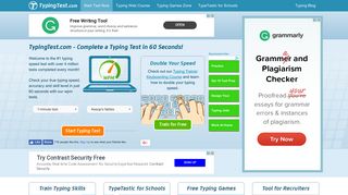 
                            2. TypingTest.com - Complete a Typing Test in 60 Seconds! - Www Typingtest Portal