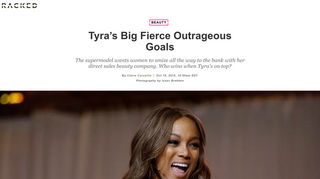 
                            8. Tyra's Big Fierce Outrageous Goals - Racked - Tyra Beautytainer Portal