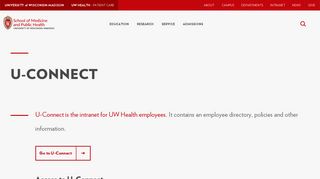 
                            3. U-Connect - UW-Madison - Uw Health Employee Portal