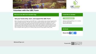 
                            3. UBC Farm - MyImpactPage - Ubc Farm Volunteer Portal