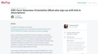 
                            8. UBC Farm Volunteer Orientation (Must also sign up with link in ... - Ubc Farm Volunteer Portal