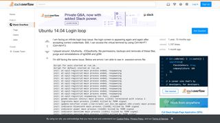 
                            5. Ubuntu 14.04 Login loop - Stack Overflow - Ubuntu 14.04 Portal Loop