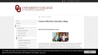 
                            9. UC Courses - University of Oklahoma - Ucol Portal