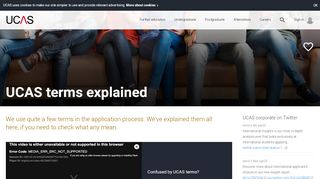 
                            13. UCAS Terms And Abbreviations Explained | UCAS - Ucas Id Portal