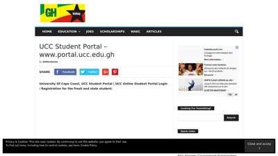 
                            6. UCC Student Portal – www.portal.ucc.edu.gh