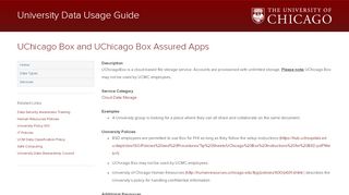 
                            2. UChicago Box and UChicago Box Assured Apps | University ... - Box Uchicago Portal