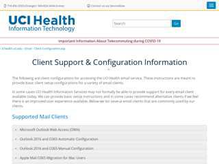 UCI Health Information Services - Client Support ...