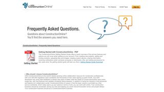 
                            3. UDA ConstructionOnline™ - Frequently Asked Questions - Uda Construction Online Portal