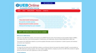 
                            2. UEB Online | UEB Literacy & Mathematics Braille Training - Ueb Online Portal