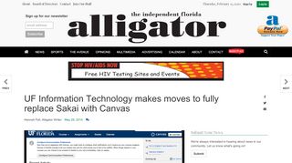 UF Information Technology makes moves to fully replace ... - Uf Sakai Portal
