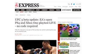
                            3. UFC 3 beta update: EA's open PS4 and Xbox One playtest ... - Ufc Beta Sign Up
