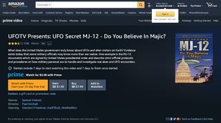 
                            1. UFOTV Presents: UFO Secret MJ-12 - Do You ... - Amazon.com - Secretmj Com Sign Up