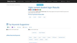 
                            4. Ugbc current student login Results For Websites Listing - SiteLinks.Info - Uog Edu Gy Current Student Portal